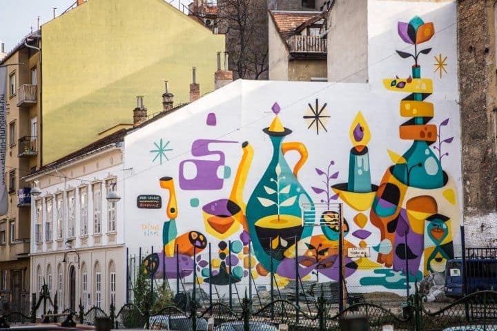 Ruben Sanchez mural Budapest